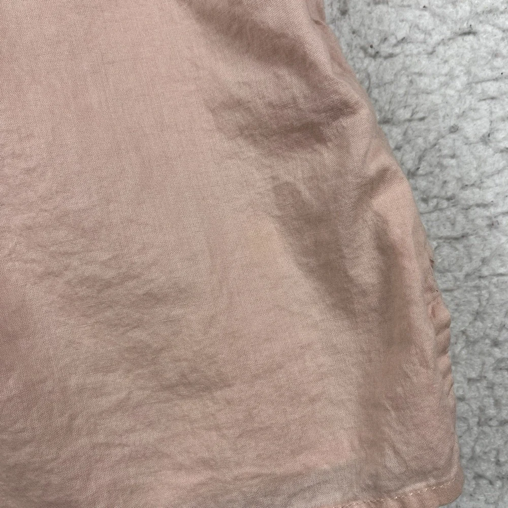Boden Shirt Womens 6 Light Pink V Neck 3/4 Sleeve Tunic Top Cochet Casual Travel